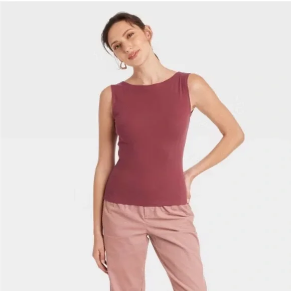 Universal Thread Fitted Sleeveless Tank Top Purple - Picture 5 of 5